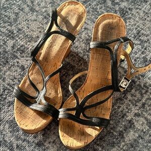 Michael Kors Elegant Black Strappy Sandals Sz 7.5